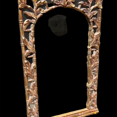 Beautiful detailed vintage faux bamboo mirror 