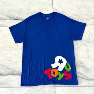 90s Vintage Toys R Us Blue Employee T Shirt Short Sleeve Logo Graphic Large 