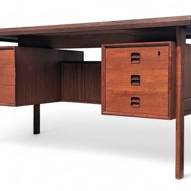 Mid Century Danish Modern Teak Desk 