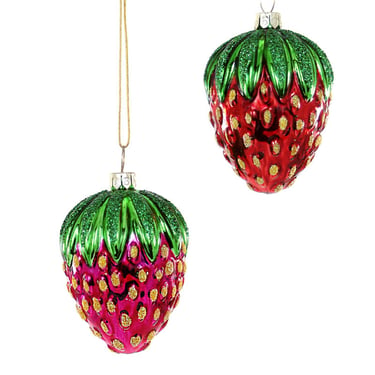 Vintage Strawberry Ornaments