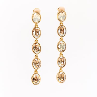 Champagne Crystal Drop Earrings