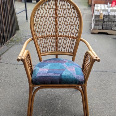 Vintage K.S. Rattan Int. Armchair