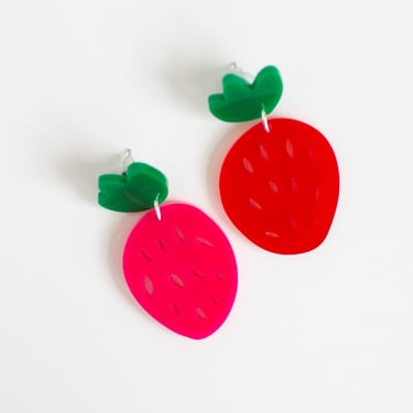 Strawberry Earrings // Bekah Worley x A Mano Collab! 