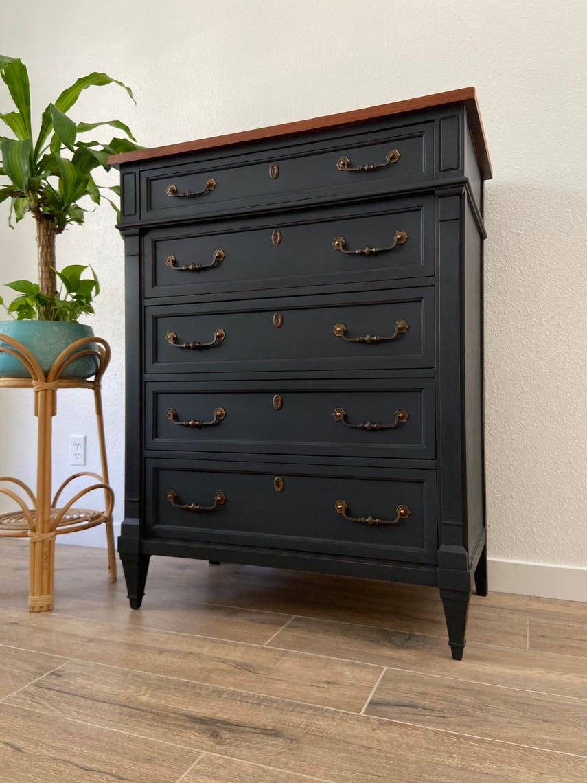 Vintage Mid Century Modern Chest Dresser by National of Mt. Blue