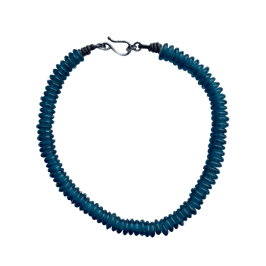 Recycled Blue Glass Necklace