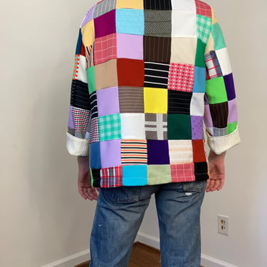 70s Handmade patchwork jacket 