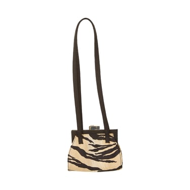 Dolce & Gabbana Zebra Print Micro Shoulder Bag