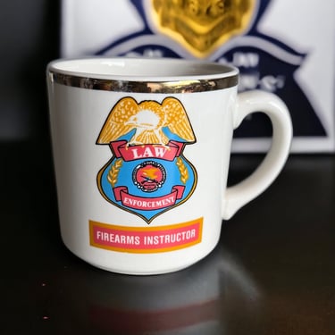 Vintage Law Enforcement Firearms Instructor Coffee Mug Made in USA 