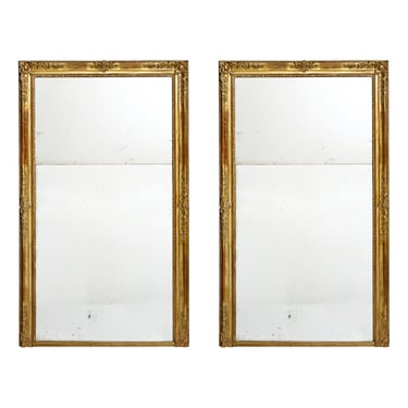 Pair of Grande Louis XVI Style French Mirrors