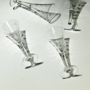 Geo Glitzy Digestif Glasses (set of 4)