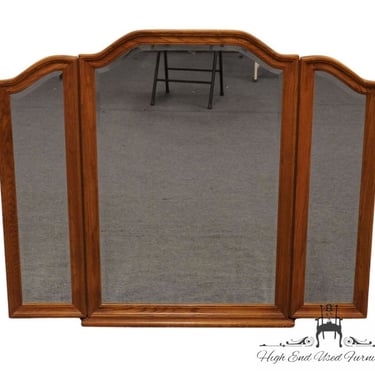 COCHRANE Hermitage House Collection Solid Oak Country French 52" Tri View Dresser Mirror 1324-043940 