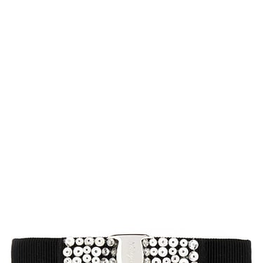 Salvatore Ferragamo Women Black Fabric Hair Clip
