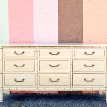 Palm Beach Style Faux Bamboo Dresser