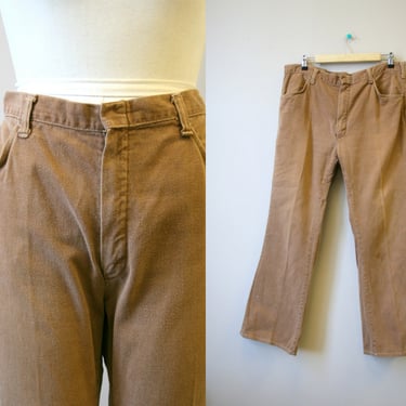 1970s Mr. Leggs Brown Cotton Denim Jeans 