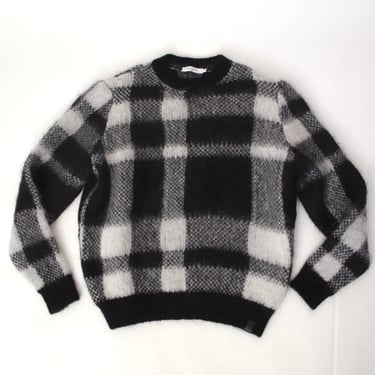 Maison Kitsuné Mohair Tartan Sweater