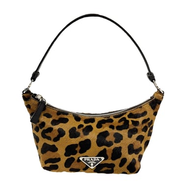 Prada Cheetah Calf-hair Mini Shoulder Bag