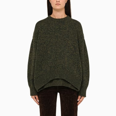 Loewe Khaki Convertible Crew-Neck Jumper Women