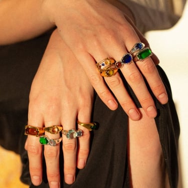 Cled Prism Ring - Gold Plated Brass