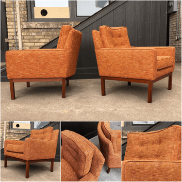 Restyled Mid-century Club Chairs 