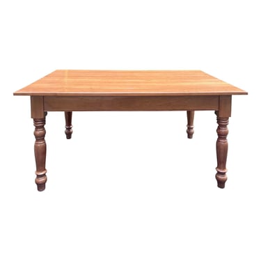 Solid Cherry Farmhouse Dining Table 