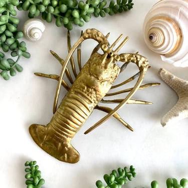 Vintage Brass Lobster 