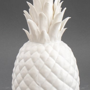 White Porcelain Bisque Pineapple