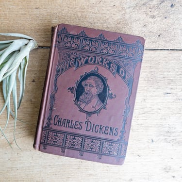 Antique Charles Dickens 1800s Hardcover Illustrated Cover Literature Child’s History of England 