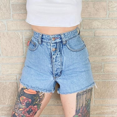 High Rise Outlaw Cut Off Western Jean Shorts / Size 24 