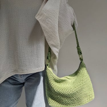 90s The Sak Avocado Woven Purse