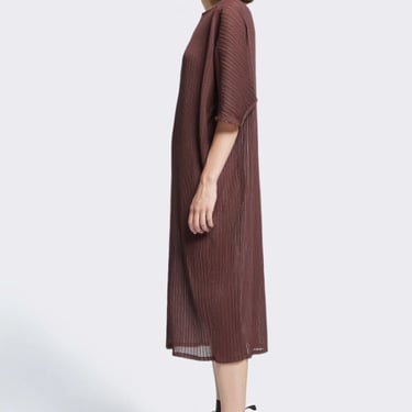 Kloke Limerance Crinkle Dress - Chocolate on Garmentory