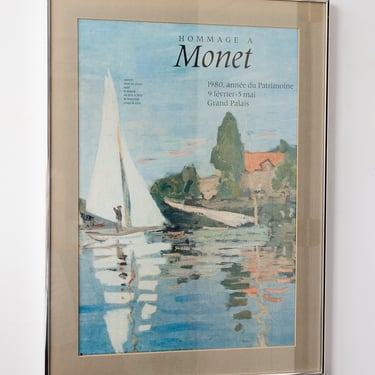 hommage à monet 1980 french exhibition poster