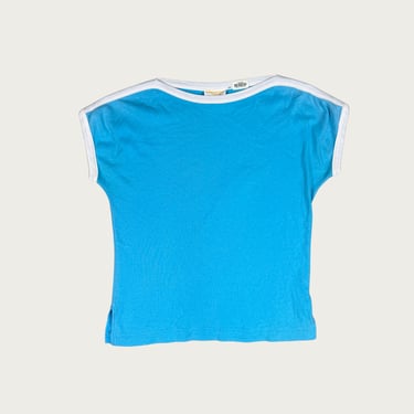 (M) 80s/90s Blue/White Tee