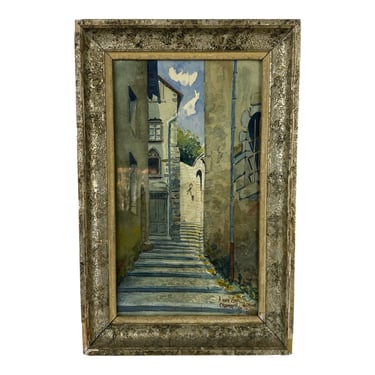 French Framed Watercolor