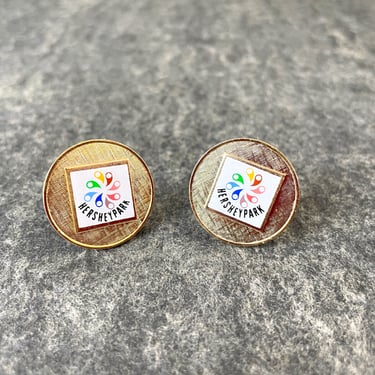 Hersheypark souvenir cufflinks - 1980s vintage 