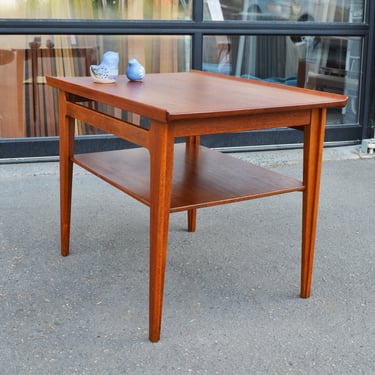 Finn Juhl Solid Teak Side Table with Shelf Model 535 for France &#038; Son