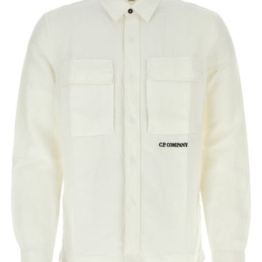 C.P. Company Man White Cotton Shirt