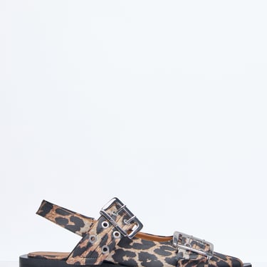 Ganni Women Feminine Buckle Ballerina Flats
