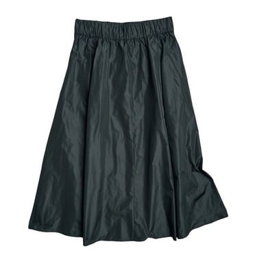 Aquarius Cocktail GREY Silk Taffeta Skirt - Black