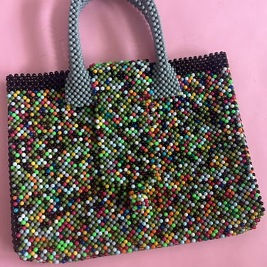 VTG Colorful Beaded Purse 