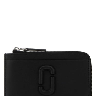 Marc Jacobs Women Black Leather Card Holder