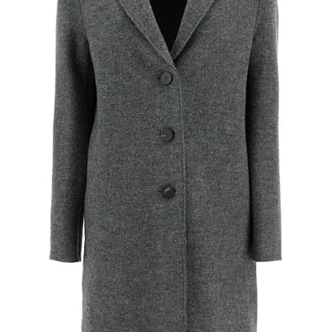 Harris Wharf London Single-Breasted Wool Coat In Boiled Women