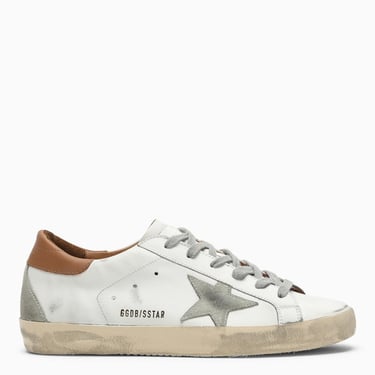 Golden Goose Deluxe Brand White And Brown Superstar Low Sneakers Women