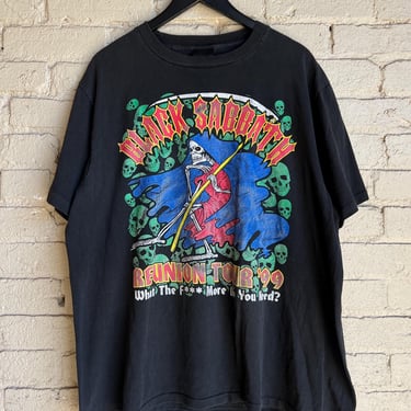 XL, 1999 Black Sabbath Renion Tour T-shirt, Pantera, Def Tones, Vintage 