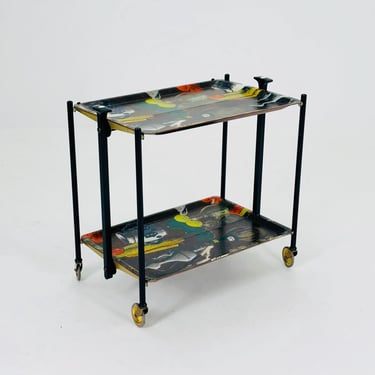 Mid century Gerlinol serving trolley - Bar cart by Bremshey & Co. 1960s Germany 