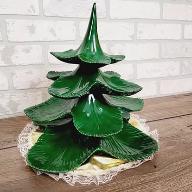 Vintage Mallory Studio Ceramic Christmas Tree 