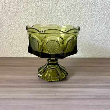 Vintage Fostoria Coin Glass Wedding Box Dish Bowl 