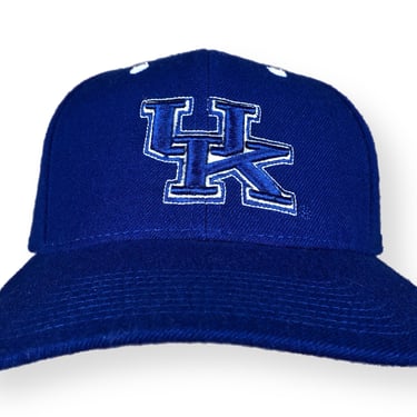 Vintage 90s Nike University of Kentucky Wildcats 100% Wool Embroidered Strap-back Hat Cap 