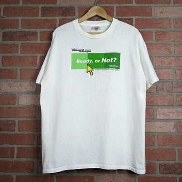 Vintage 90s Double Sided Microsoft NT ORIGINAL Software Shirt - Extra Large 
