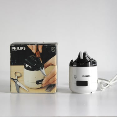 PHILIPS HR 2503 electric scissors, knives sharpener - design of the 70s 