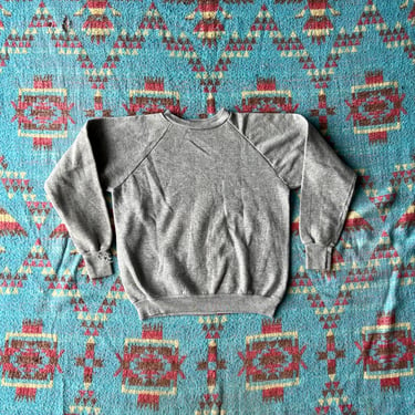 Vintage 1980s Heather Gray Raglan Sweatshirt 